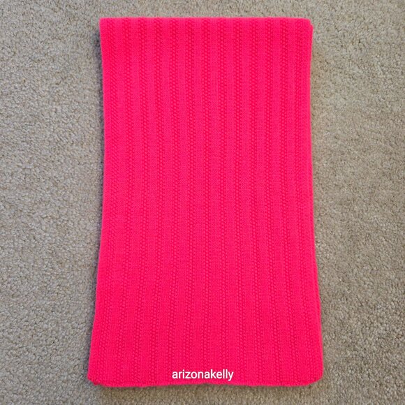 NWT J. Crew Cashmere *HOT PINK* Fuchsia Scarf - Picture 13 of 14